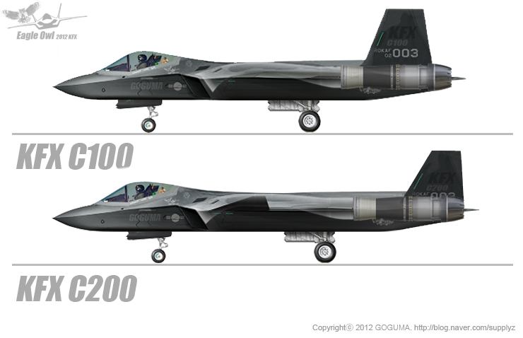 Iilustrasi Pesawat KFX C100 Dan KFX C200 ~ DUNIA MILITER